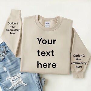 Customized personalized sweatshirts any color any regular size family gifts
